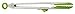 Tovolo Tip Top Tongs, Easy-Grip Silicone Head, Locking-Mechanism, 13 Inches, Spring Green