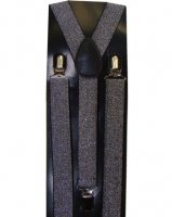 Discount Outer Rebel Fashion Suspenders- Steel Sparkle