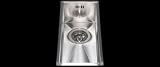 KSC11 - Stainless Steel Undermount Designer Square Cut Single Half Bowl Kitchen Sink