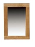 MODERN 100% SOLID OAK CONTEMPORARY 'BROOKLYN' MEDIUM WALL MIRROR ~ OA032 BY COACH HOUSE