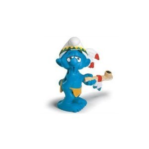 Schleich Peace Pipe Smurf Figurine