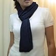 NOVICA 100% alpaca scarf, 'Navy Glam'
