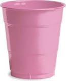 Candy Pink Plastic Cups 20 Pack