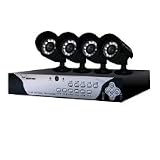 21a0H3qkCGL. SL160  Night Owl Security Products LION 4500 4 Channel H.264 Video Security Kit with 4 Night Vision Cameras