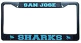 San Jose Sharks Black Chrome License Plate Frame