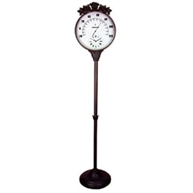 Outdoor Flowers and Frogs Weather Station from Thermometer Clocks