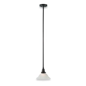 Royce Lighting RP2186ORB Essex One-Light Pendant Oil Rubbed Bronze with Opal Etched Globe by Royce Lighting