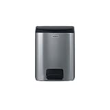 (395642) Brabantia Rectangular Pedal Bin 10 Litre - Matt Steel
