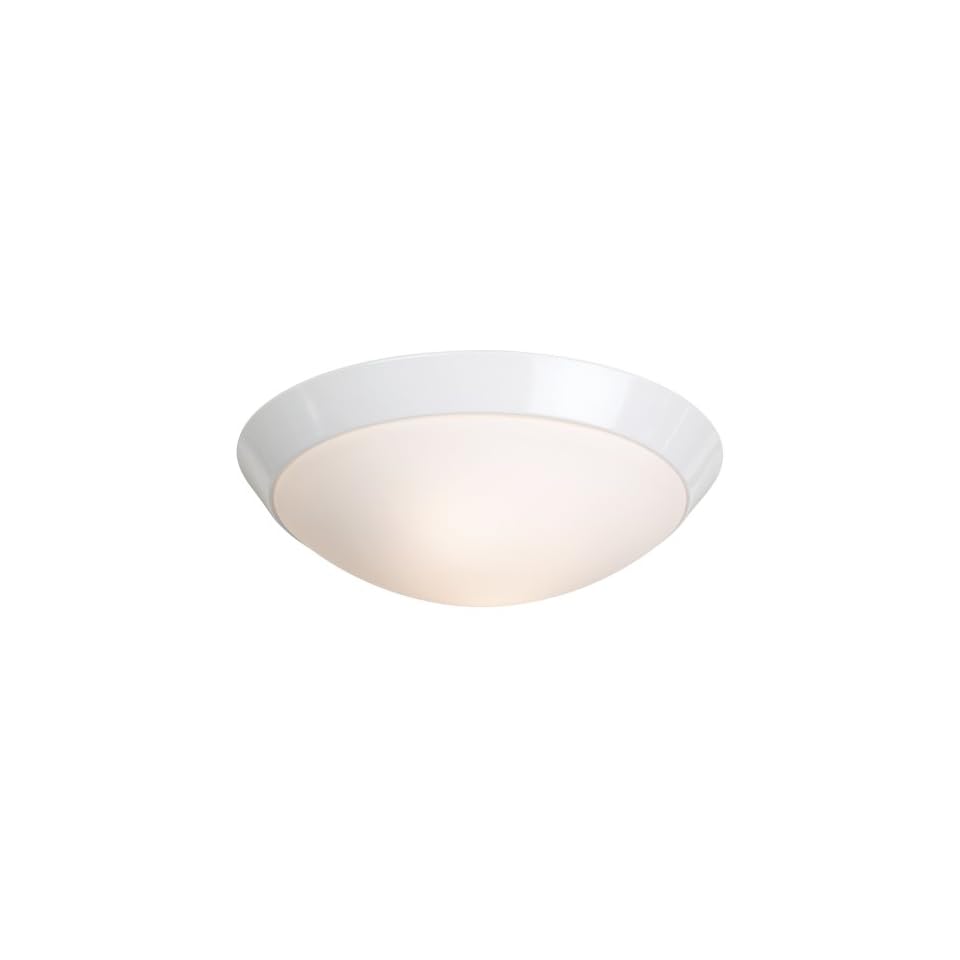 White Finish Energy Efficient 13 Wide Ceiling Light On Popscreen