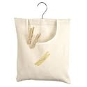 Natural Canvas Clothespin Bag - Stores Clothespins (Natural) (12 1/2"H x 10 1/2"W)