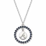 Atlanta Braves Spirit Crystal Logo Wreath Necklace
