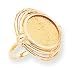 14k 1/10th American Eagle Coin Ring - Size 6