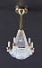 Heidi Ott Brass Downrod Crystalline Chandelier - YL5007