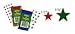 Eureka Presto-Stick(R) Foil Stars, 1/2