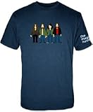 The Magic Numbers Band Characters Adult Navy Blue Tee T-Shirt