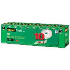 Quality Product By 3M Commercial Office Supply Div. - Scotch Magic Tape 3/4x1000 1 Core 10