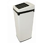 14-Gal Space-Saving Touchless Trash Can SX - White Steel