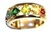 Ladies Glam Multi Gemstone CZ Wedding Band Fashion Ring ~ Lifetime Manufacturer Guarantee Sz 6.5