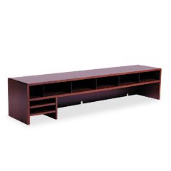 Safco Products 58-Inch W Low Profile Desk Top Organizer, Mahogany (3671MH) On Sale