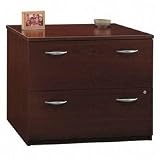 Series C Two Drawer Lateral File, Mahogany, 353/4w x 233/8d x 297/8h (BSHWC36754SU) Category: Wood Lateral File Cabinets