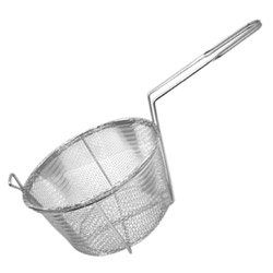 8 1 2 6-Mesh Round Fry Basket Fry (15-0278) by Deep Fryers