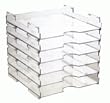 Display Dynamics 12x12 Open/Lipless Stackable Paper Trays