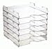 Display Dynamics 12x12 Open/Lipless Stackable Paper Trays