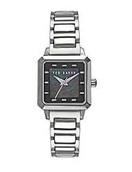 Ted Baker Womens TE4041 Right on Time Classic Square Diamond Cut Case Analog Watch