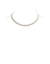 16" AAA Akoya Cultured Pearl Necklace 7.5x8mm with 14K White Gold Clasp