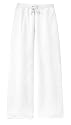 NEW District Threads - Ladies Velour Fitted Flare Pants White-L