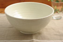 和食器　＜特大＞さぬき丼ぶり　白　大盛/和の器/ラーメン丼/大きめ/ボウル