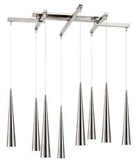 Access Lighting 52058-BRZ Apollo 8 Light Single Tier Chandelier in Bronze