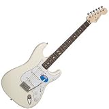 Standard Stratocaster Solid Body Electric Guitar Arctic White, Rosewood Neck