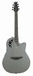 Ovation 1778TX Elite T Mid-Depth Acoustic-Electric Guitar with Case, Pewter