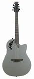 Ovation 1778TX Elite T Mid-Depth Acoustic-Electric Guitar with Case, Pewter