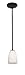 Sherry Glass Pendant - Rods - Oil Rubbed Bronze Finish - Opal Glass Shade