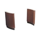 HON COMPANY Curved Plinth Conference Table Base, 30w x 3d x 28h, Mahogany, Pair