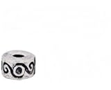 One High Quality Clip Lock Stopper " Cinnamon Rolls " for Pandora Troll Chamilia Biagi Bracelets and 2 Clear Silicone Stoppers O-rings