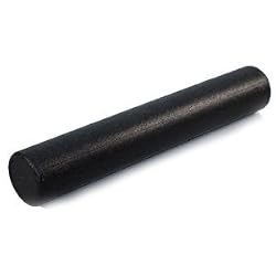 J Fit 20-0639 Extra Durable Hi-Density Round 36 in. Foam Roller- Black