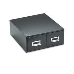 Buddy Products 1646-4 Buddy Products Double Drawer Steel 4 x 6 Card Cabinet, 16