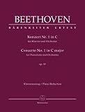 Concerto for Pianoforte and Orchestra No. 1 C Major Op. 15 (Piano reduction, Part(s), Urtext edition)