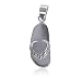 Sterling Silver Gorgeous Flip Flop 38mm x 12mm Pendant Charm