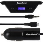 Excelvan F28 FM Transmitter Micro 5 Pin and 3.5mm Audio Cable Car Charger for Samsung Galaxy S4 i9500 i9505 S3 i9300 Samsung Galaxy Note 2 N7100 Note 3 N9000 Google Nexus 5 4 HTC One B