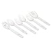 TABLEMATE PRODUCTS, CO. / Plastic serving utensil set, white, six pieces per pack, 12 packs per box / TBL6UTN12PK / Sold as 1 Pack / Mfr Part # 6UTN12PK \*/ Plastic serving utensil set, white, six pie