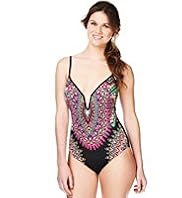 Limited Collection Feather Print Underwired Swimsuit