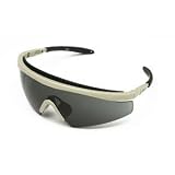 Body Spec-Pistol Sunglasses with Tan Frame and Smoke/Clear Lenses