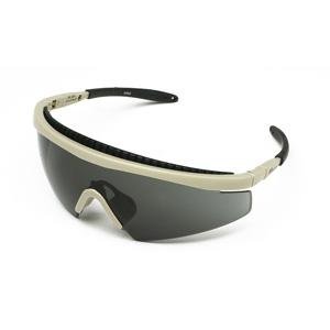 Body Spec-Pistol Sunglasses with Tan Frame and Smoke/Clear Lenses