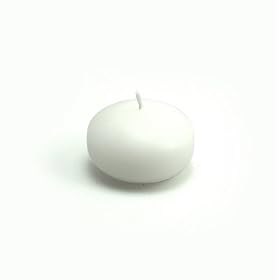 1 3/4" White Floating Candles Set of 24