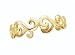 14K Polished Swirls Toe Ring - QG-D1967