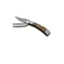 Sarge (SARSK423) 3.5" 2 Blade Folding Knife with Burl Wood Handle